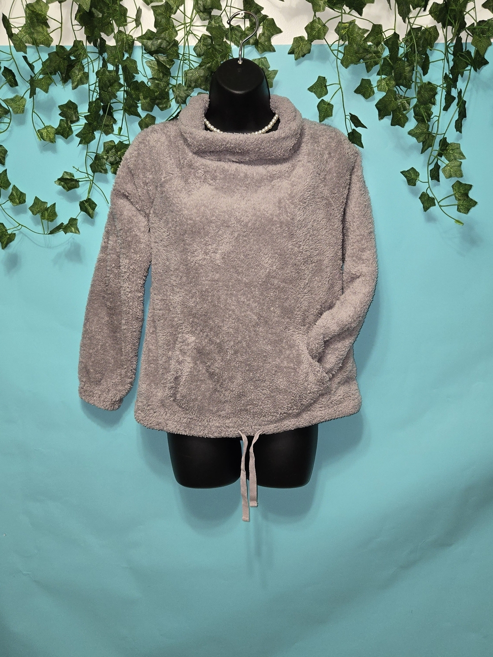 Forever 21 Plush Cowl Neck Sweater - Light Lavender